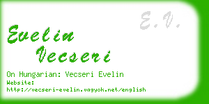 evelin vecseri business card